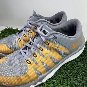 Nike‎ Free Trainer Men Size 11 5.0 V6 719922-071 Running Shoes Gray Gold